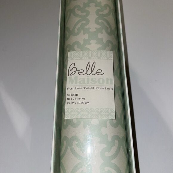 Belle Madison Drawer Liners 8 Liners Fresh Linen Scented 18 x 24 - Can Resize - Picture 3 of 6